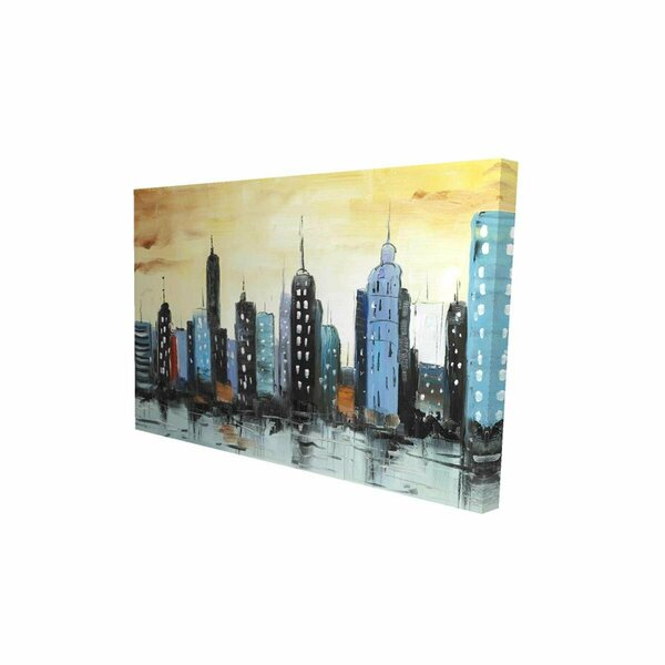 Fondo 20 x 30 in. Skyline on Cityscape-Print on Canvas FO2791001